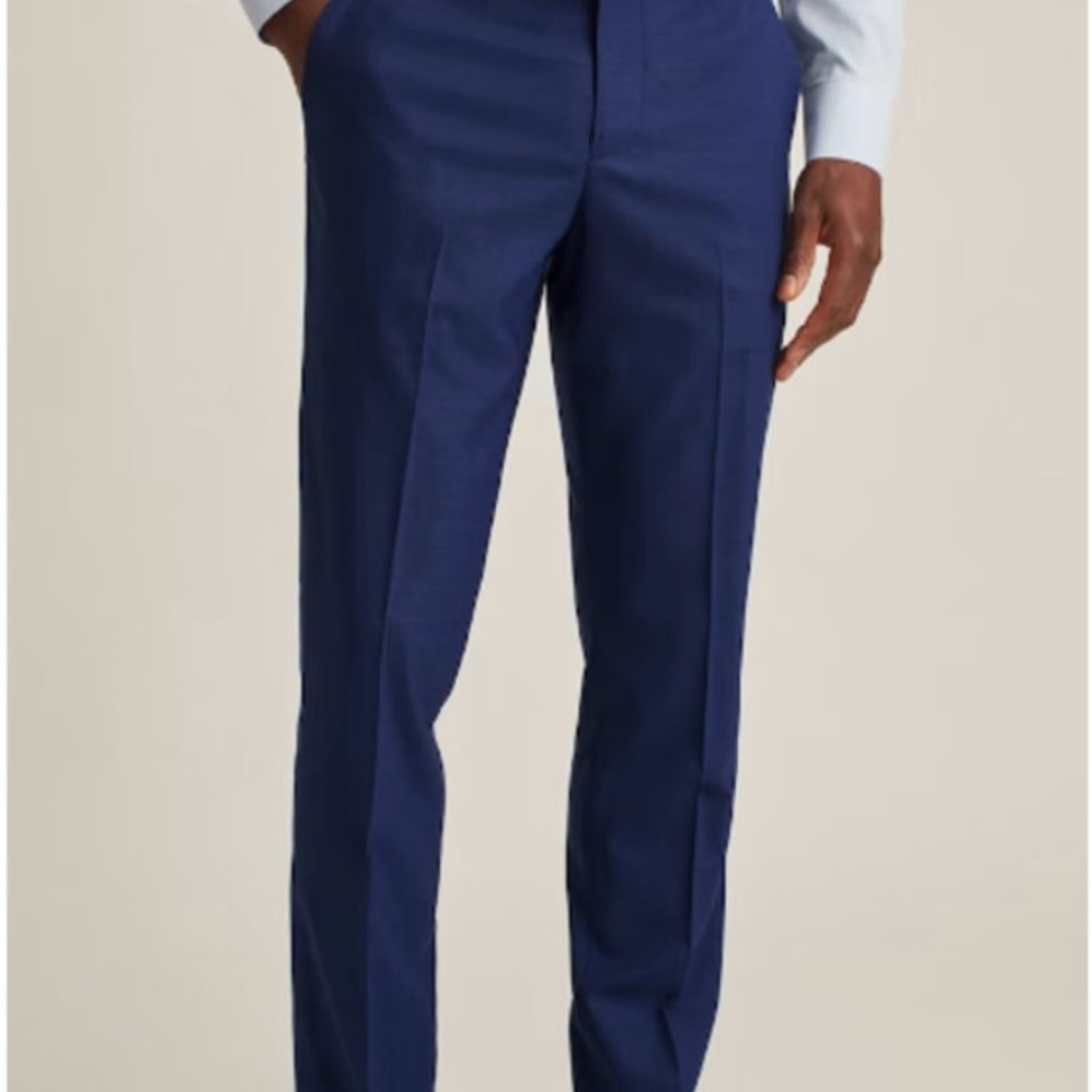 Men’s Bonobos Italian Stretch Wool Dress Pants 40/32 small hole back right leg